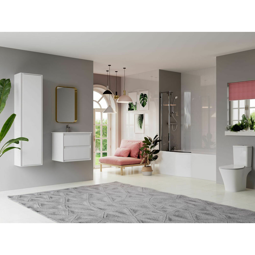 Бял стенен шкаф за мивка Ideal Standard Connect Air 60 см E0818B2