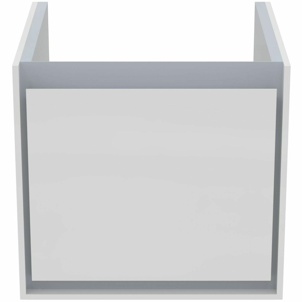 Бял окачен шкаф за мивка Ideal Standard Connect Air Cube 43.5 см E0842KN