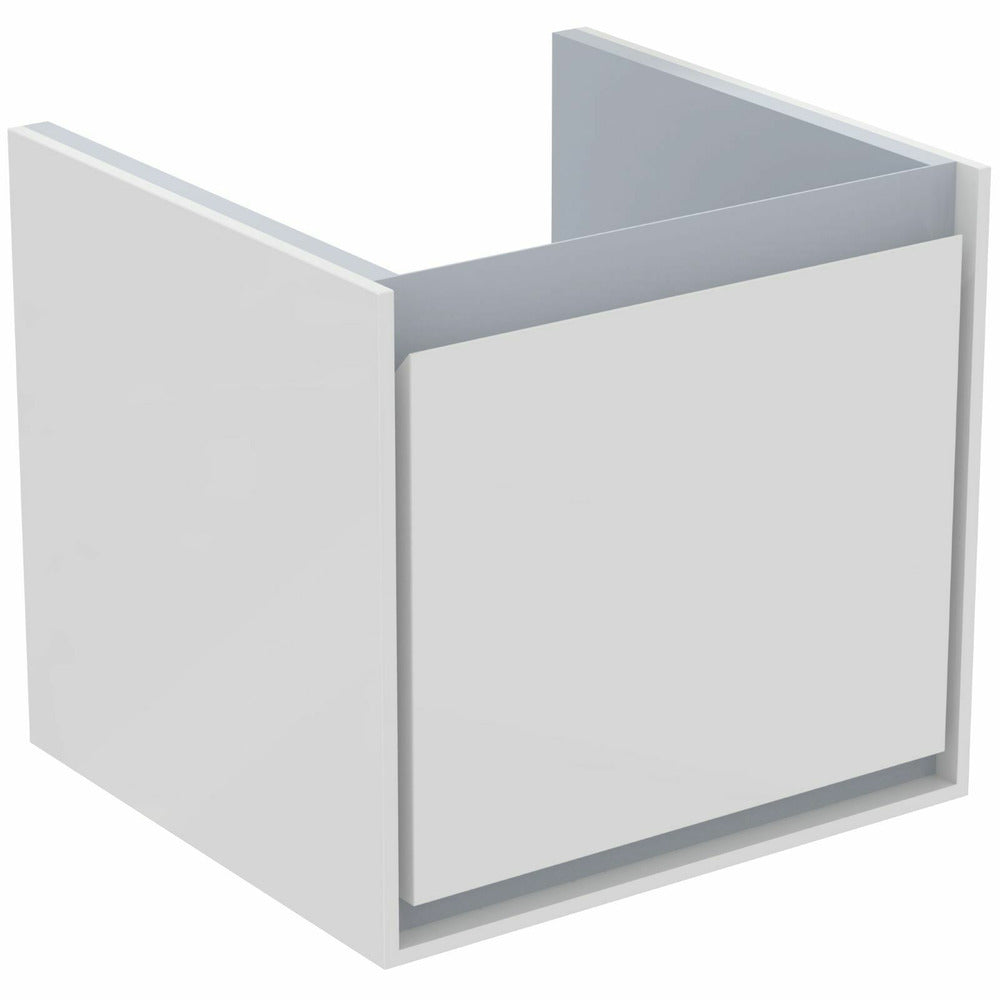 Бял окачен шкаф за мивка Ideal Standard Connect Air Cube 43.5 см E0842KN