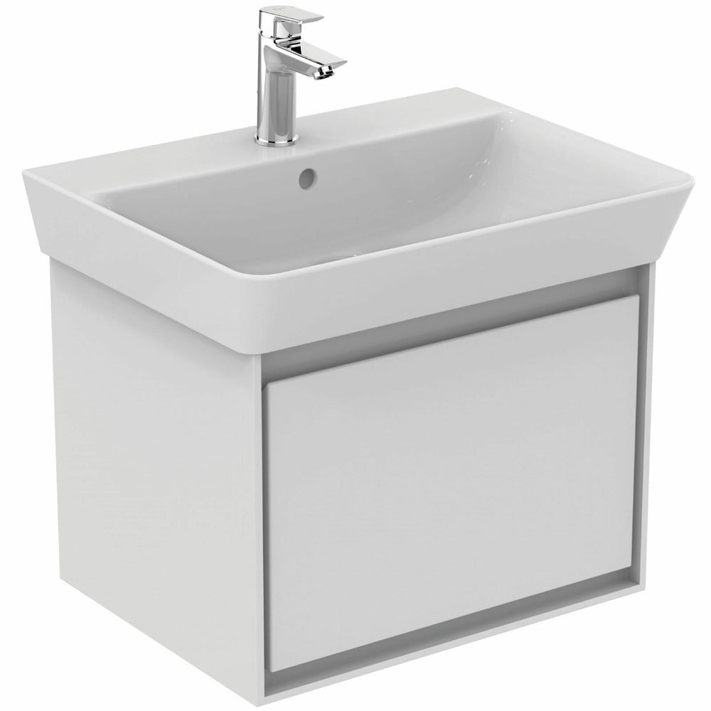 Бял стенен шкаф за умивалник Ideal Standard Connect Air Cube 53.5 см E0844B2