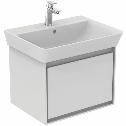 Бял стенен шкаф за умивалник Ideal Standard Connect Air Cube 53.5 см E0844B2