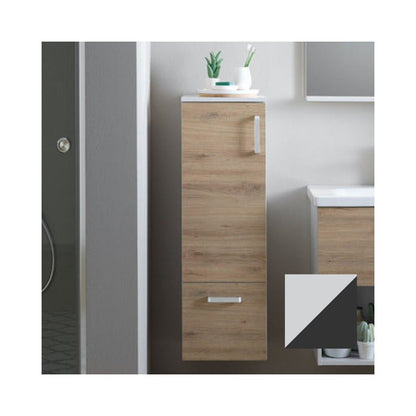 Медийно окачен шкаф KolpaSan Evelin mdf сив антрацит 102x37 см