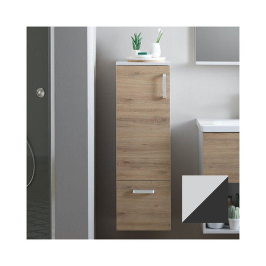 Медийно окачен шкаф KolpaSan Evelin mdf сив антрацит 102x37 см