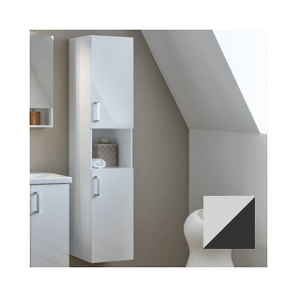 KolpaSan Evelin High Wall Cabinet Anthracite Grey 170x37 cm