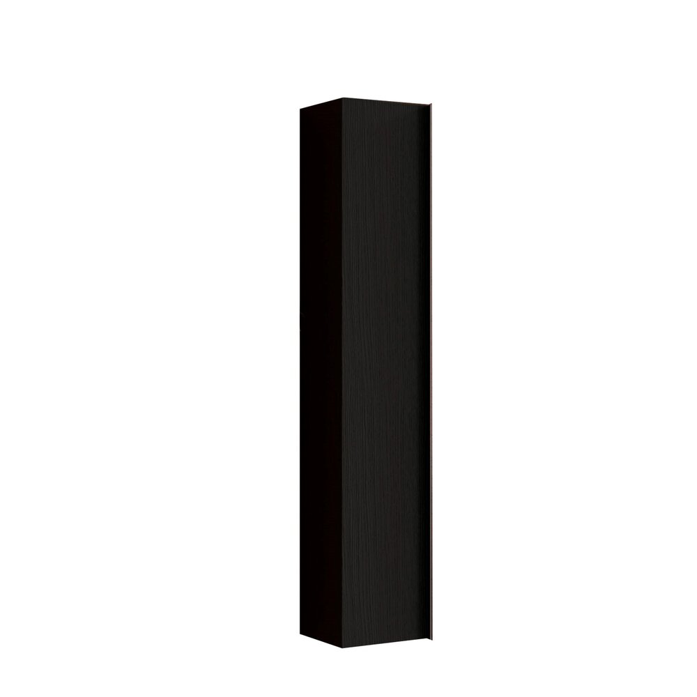 Черен колонен шкаф LC Mobili Italia Steel 138x25 см