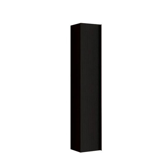 Черен колонен шкаф LC Mobili Italia Steel 138x25 см