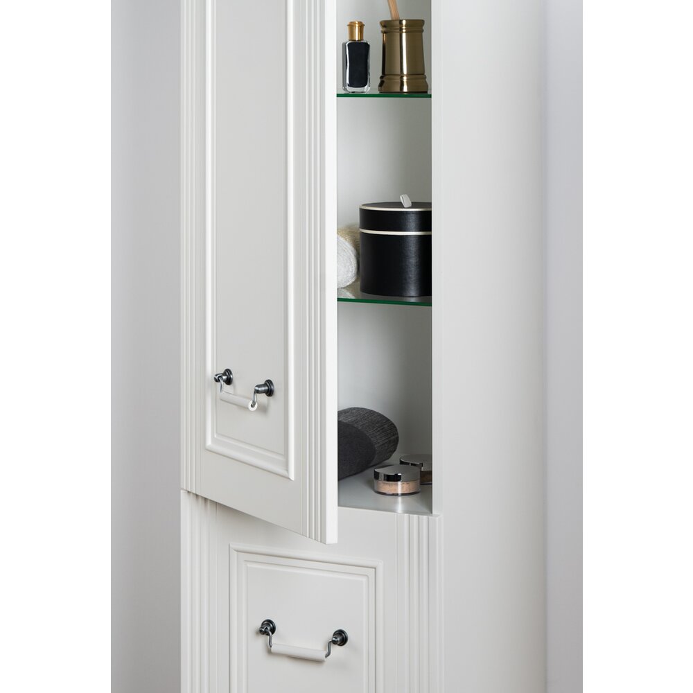 Floor Column Cabinet White Krofam Oxford 190 cm