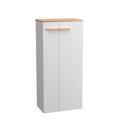 Колонен шкаф за баня Krofam e-L_WOOD 110 см бял