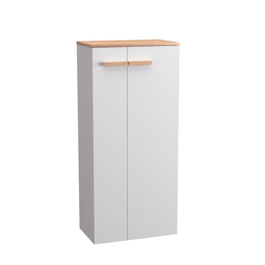 Колонен шкаф за баня Krofam e-L_WOOD 110 см бял