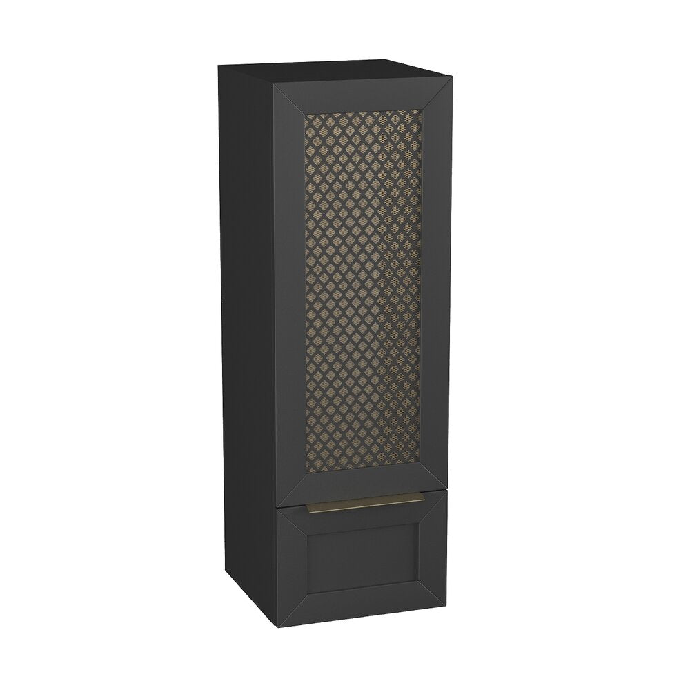 Черна стенна колона Krofam Chic 110 см