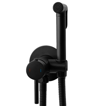 Rea Loop Matte Black Hygienic Shower with Concealed Battery