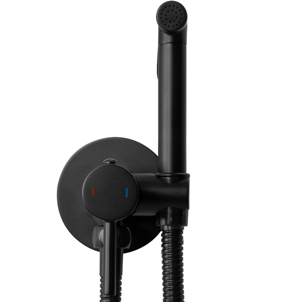 Rea Loop Matte Black Hygienic Shower with Concealed Battery