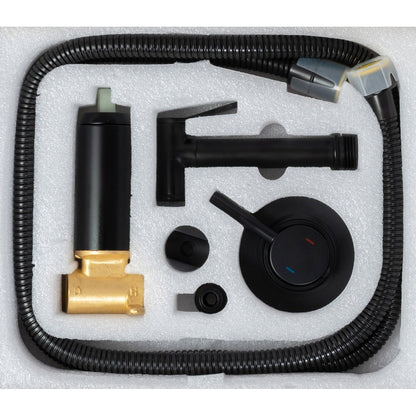 Rea Loop Matte Black Hygienic Shower with Concealed Battery
