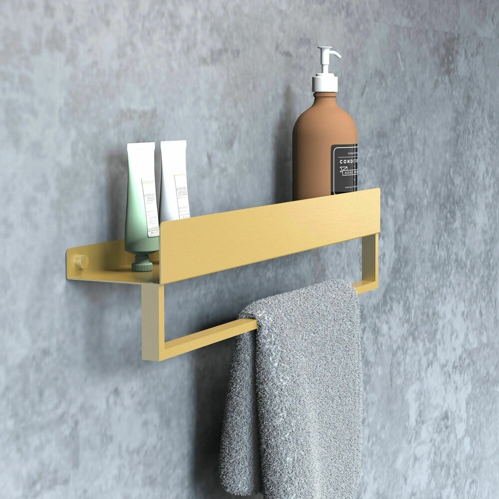 Brushed Gold Shelf Rea SF01 60 cm
