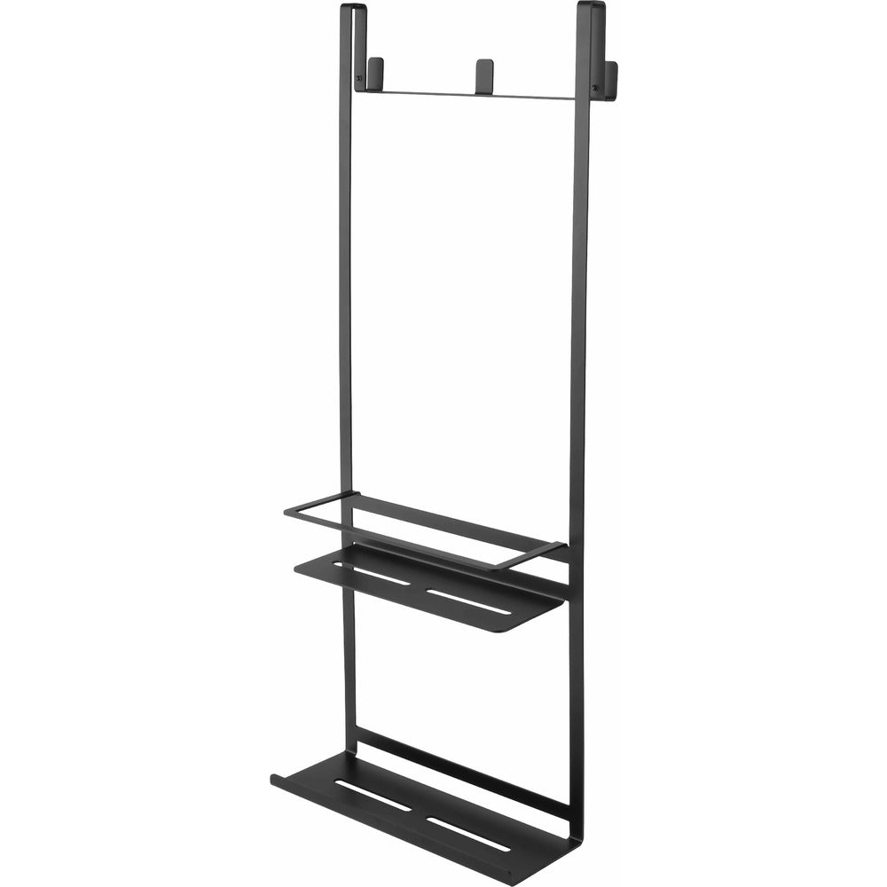 Двуетажна етажерка с куки Deante Mokko черен 76x30 см