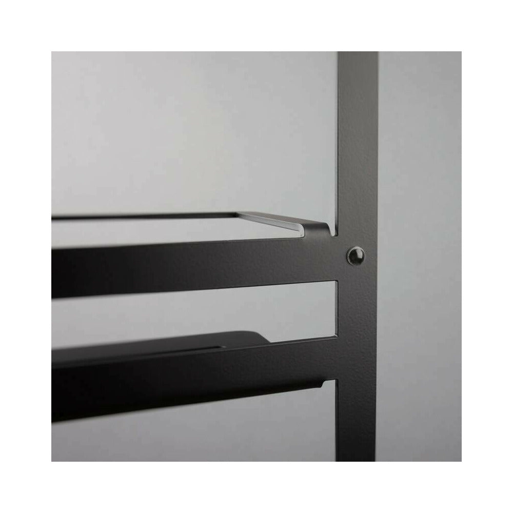 Двуетажна етажерка с куки Deante Mokko черен 76x30 см