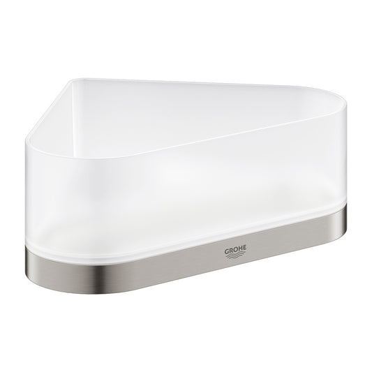 Grohe Selection Corner Shower Shelf in Supersteel Finish