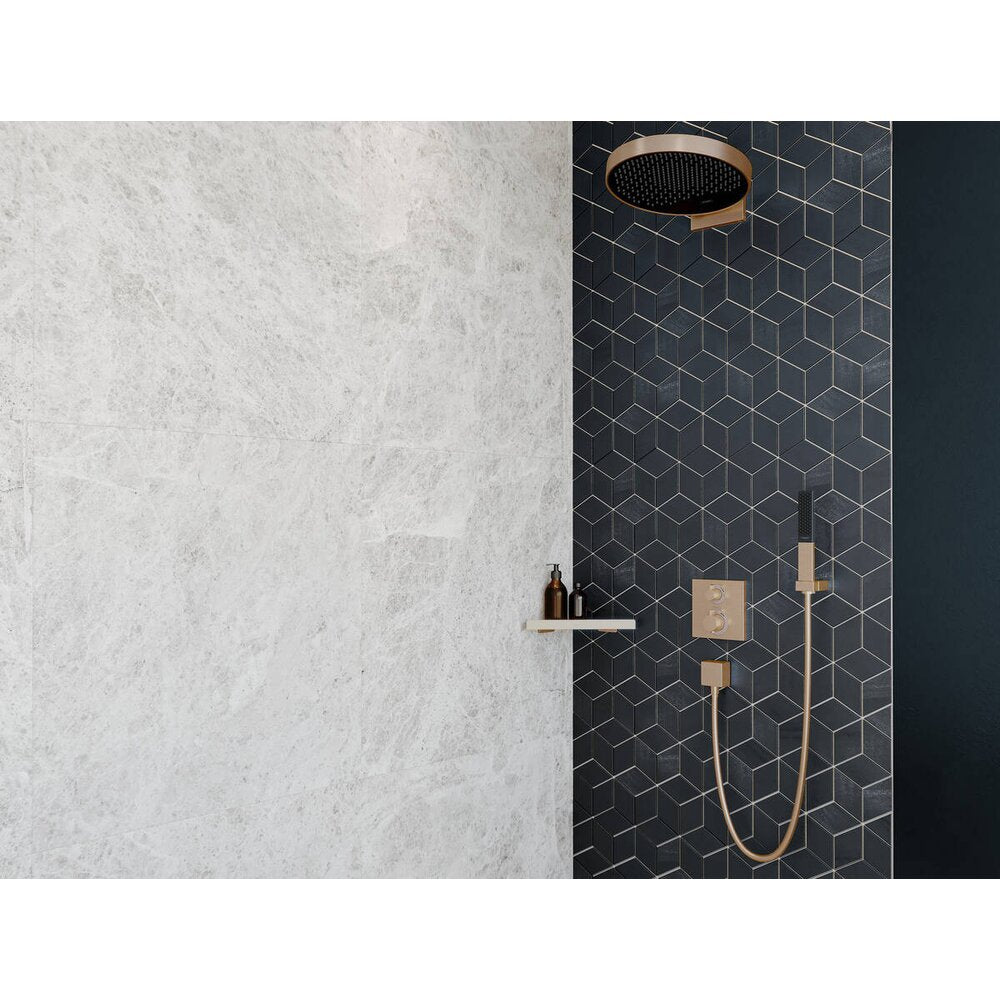 Hansgrohe AddStoris Corner Shower Shelf in Brushed Bronze