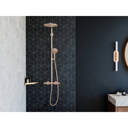 Hansgrohe AddStoris Corner Shower Shelf in Brushed Bronze