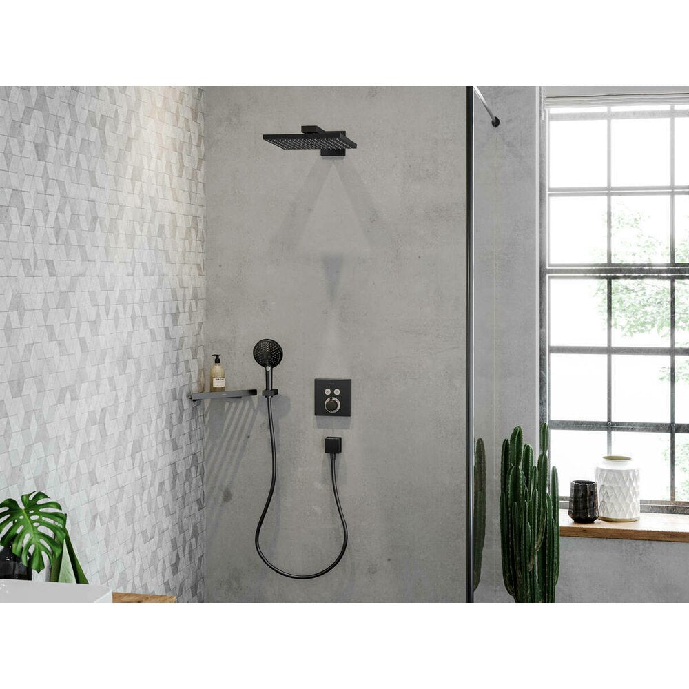 Ъглова душ етажерка Hansgrohe AddStoris в черен мат