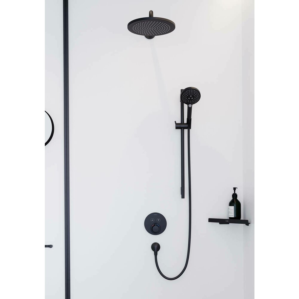 Ъглова душ етажерка Hansgrohe AddStoris в черен мат