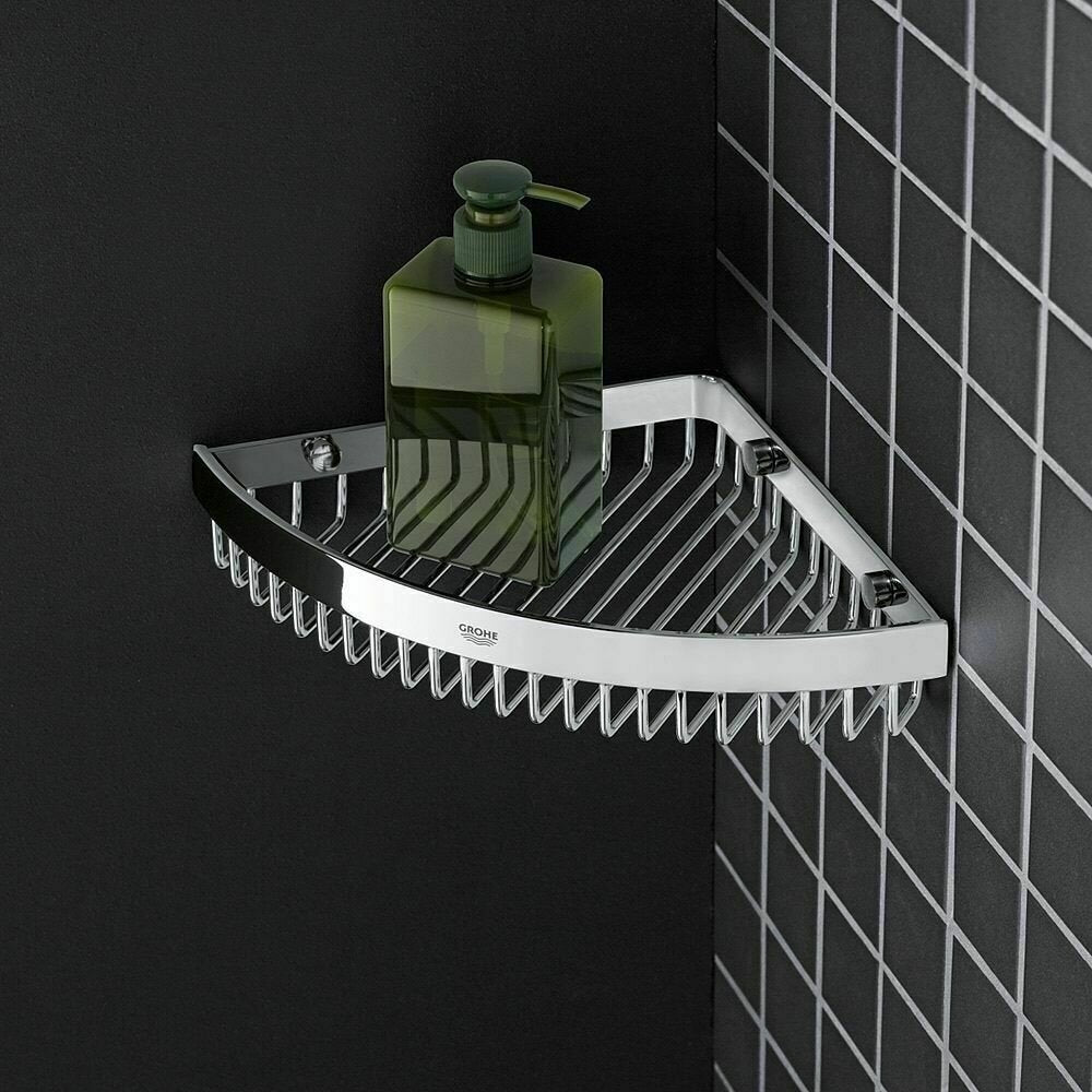 Ъглова душ етажерка Grohe Selection Cube, хром, лъскав