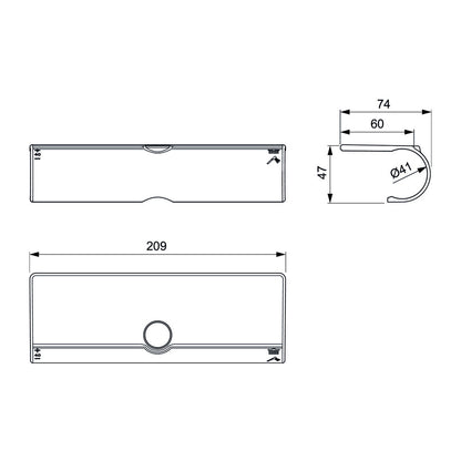 Душ етажерка Ideal Standard Ceratherm хром гланц