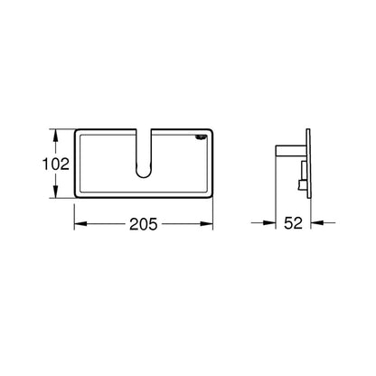 Grohe EasyReach White Shelf