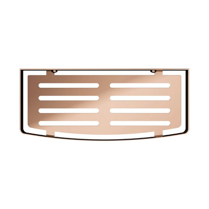 Рафт за душ Omnires Uni с лъскаво медно покритие 30x15 cm