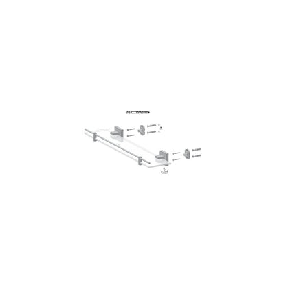 Bisk Arktic Satin Shelf 50 cm