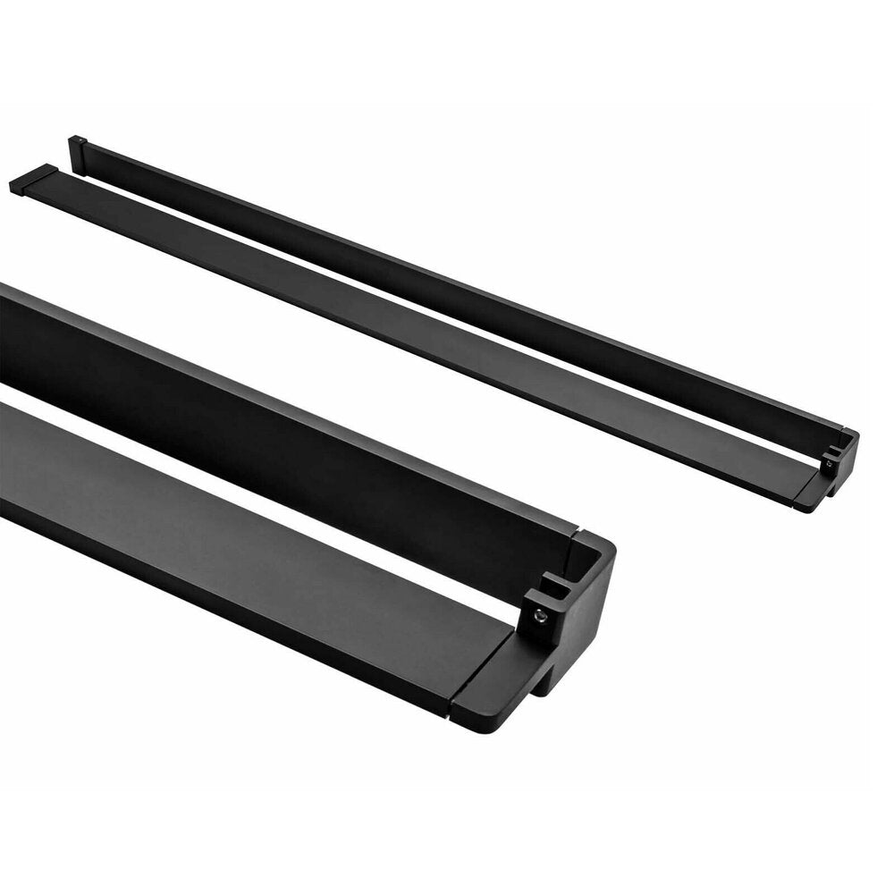 Rea Evo Black Shelf and Towel Holder