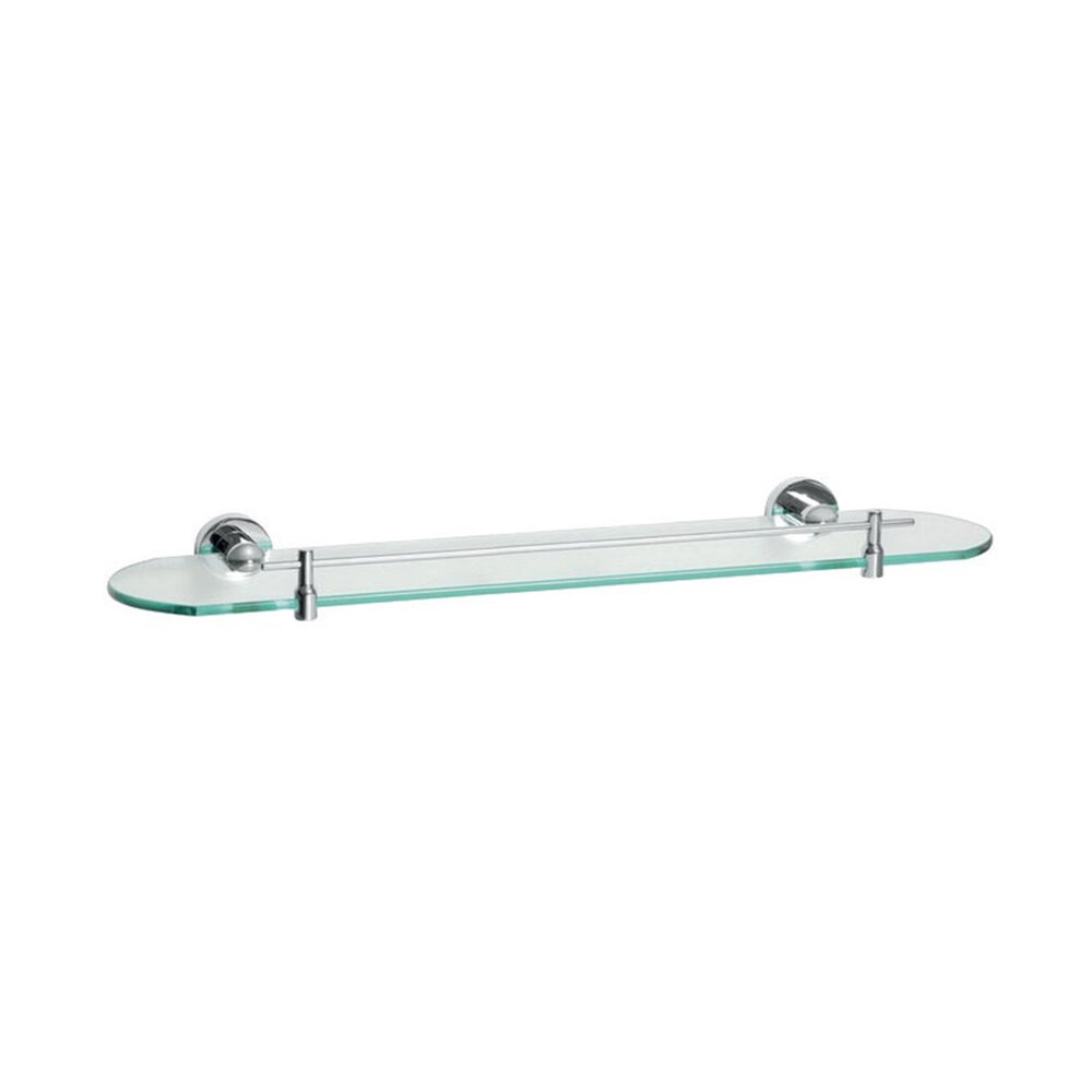 Ferro Mephisto Glass Shelf Glossy Chrome