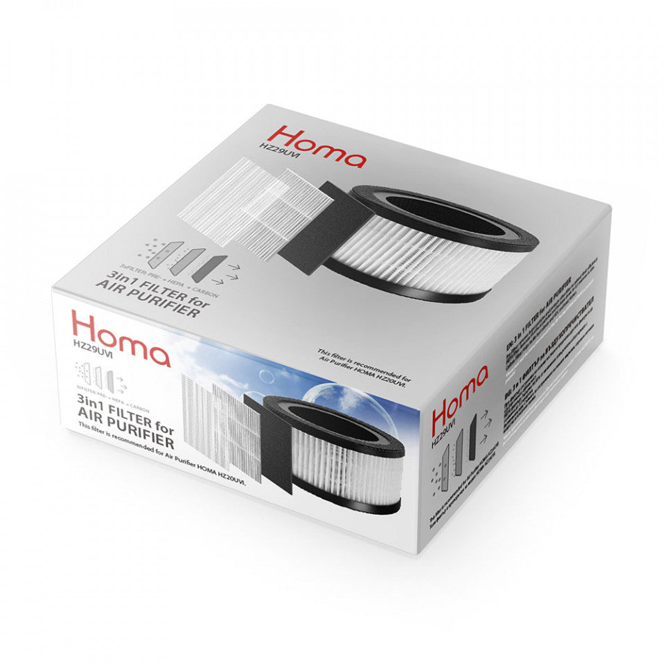 3in1 филтър за пречиствател на въздух HOMA HZ29UVI 1003165