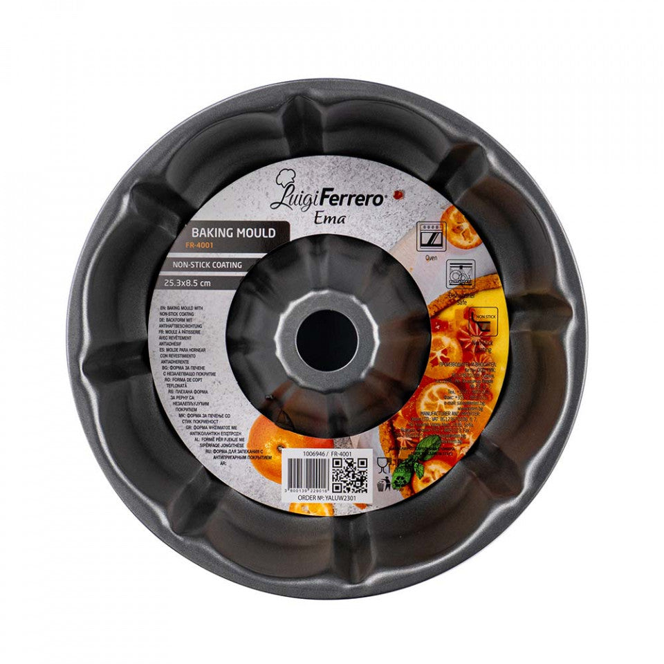 Форма bundt за торта Luigi Ferrero Ema FR-4001 25,3x8,5cm 1006946