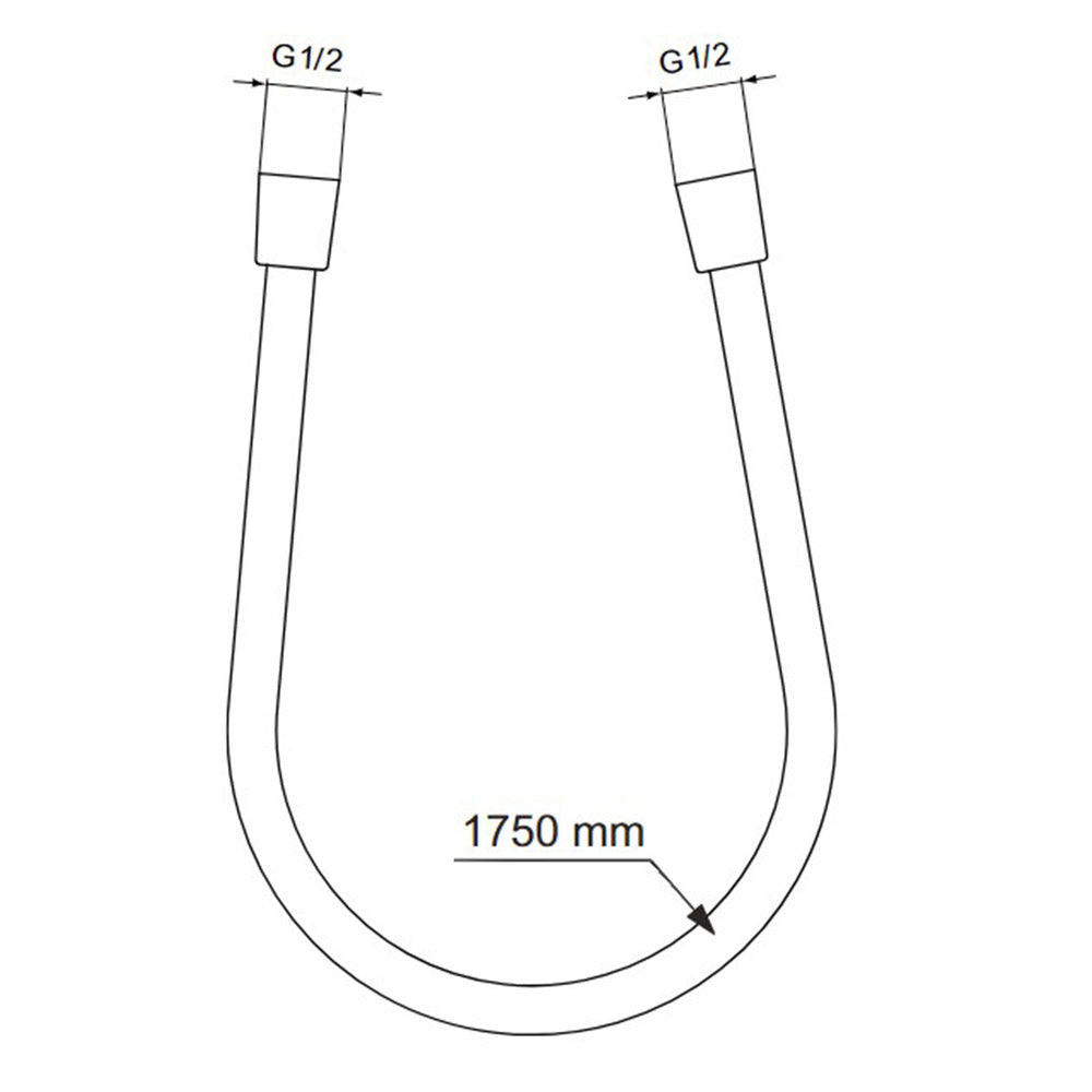 Златисто матов душов маркуч Ideal Standard IdealRain 175 см