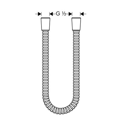 Метален душов маркуч Hansgrohe Axor 200 см