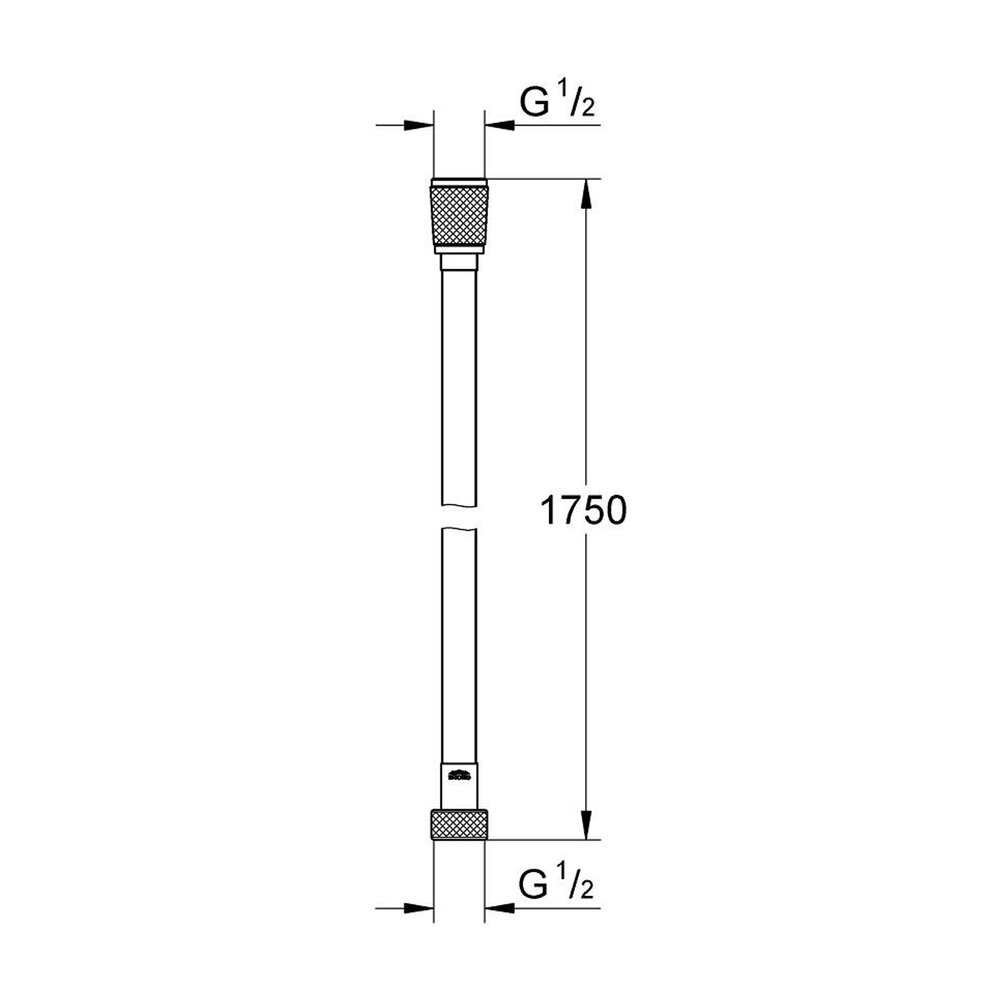 Душ маркуч Grohe Silverflex TwistStop 175 cm Hard Graphite
