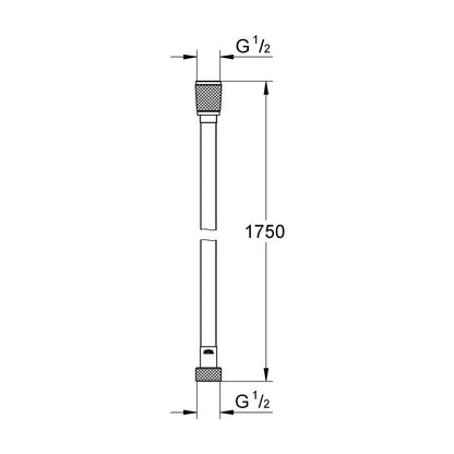 Душ маркуч Grohe Silverflex TwistStop 175 cm Hard Graphite
