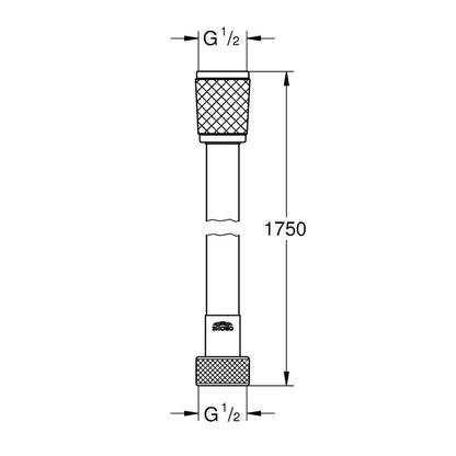 Шлаух за душ Grohe Vitalioflex Comfort 175 cm хром