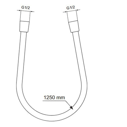 Шлаух за душ Ideal Standard IdealRain 125 см