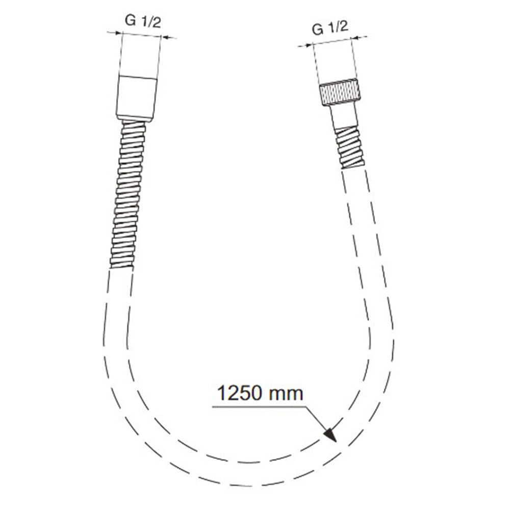 Ideal Standard IdealRain MetalFlex Shower Hose 125 cm