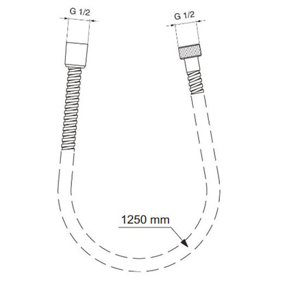 Ideal Standard IdealRain MetalFlex Shower Hose 125 cm