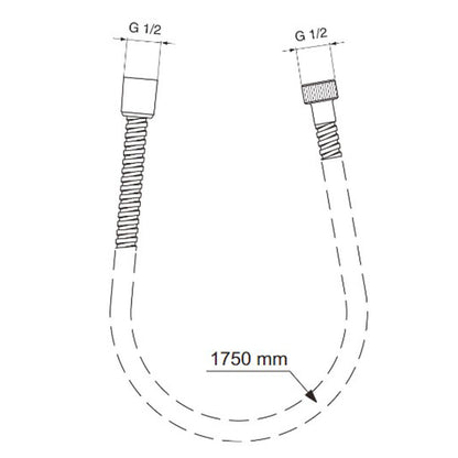 Ideal Standard IdealRain MetalFlex Shower Hose 175 cm