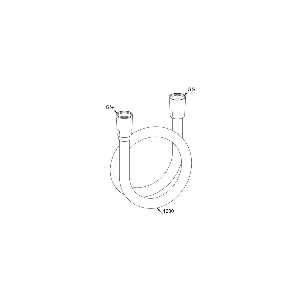 Kludi Suparaflex White Shower Hose