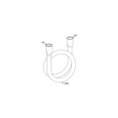Kludi Suparaflex White Shower Hose