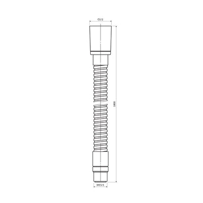 Душ маркуч Omnires 180 cm с покритие от четкан мед