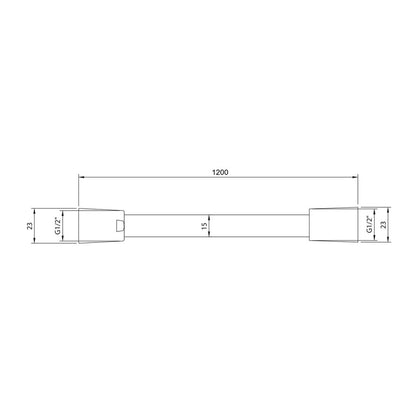 Шлаух за душ Villeroy&Boch Universal хром гланц 120 cm
