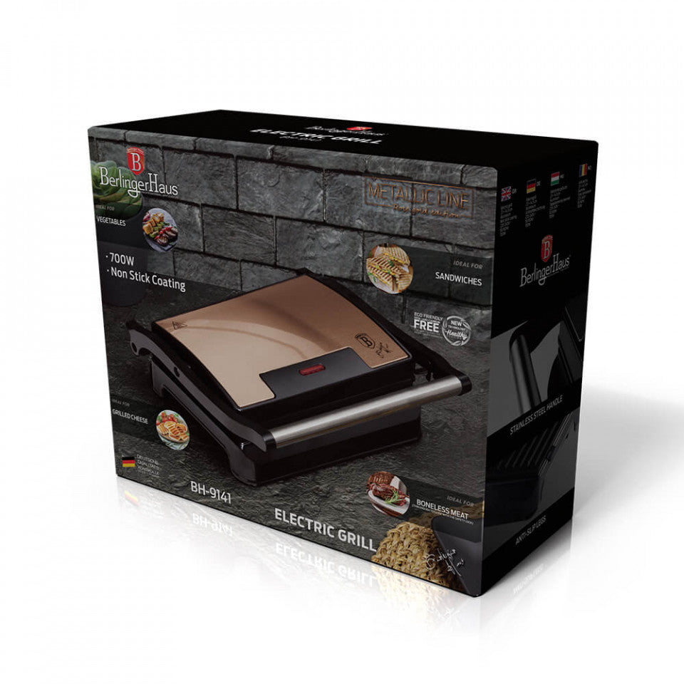 Електрически грил 23x14 см Black Rose Collection BerlingerHaus BH 9141