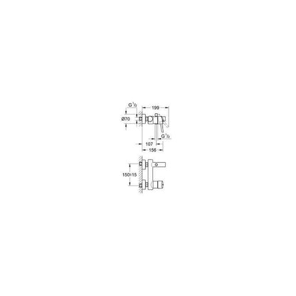 Grohe Concetto Bath-Shower Mixer Chrome