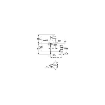 Grohe Concetto Chrome Basin Mixer